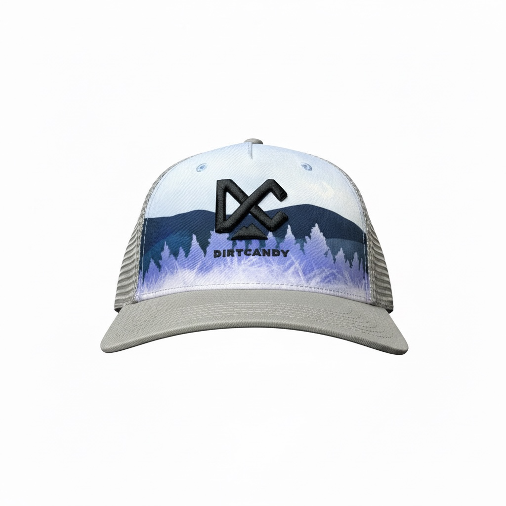 Flexfit Delta Fitted Hat, Royal Blue w/ Forest Green Logo